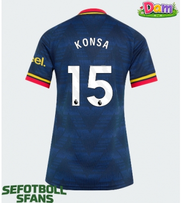 Arsenal Ezri Konsa #15 Bortatröja Kvinnor 2026-27 Kortärmad
